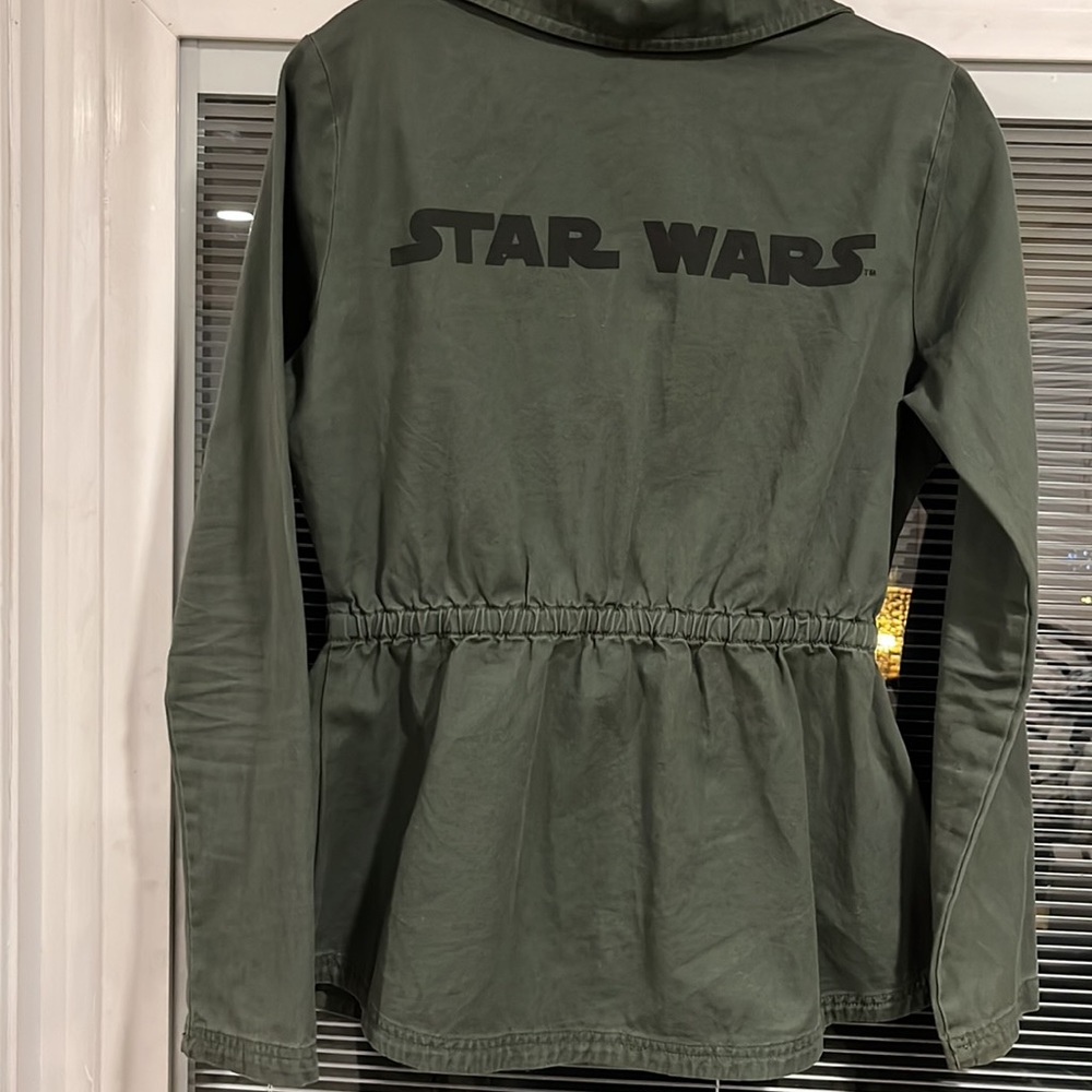 Universe Military Patchwork Jacket, Gently Preown… - image 4